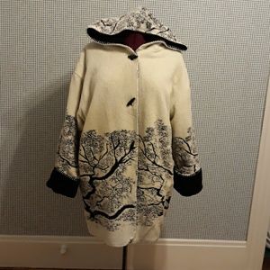 Reversible fleece winter coat